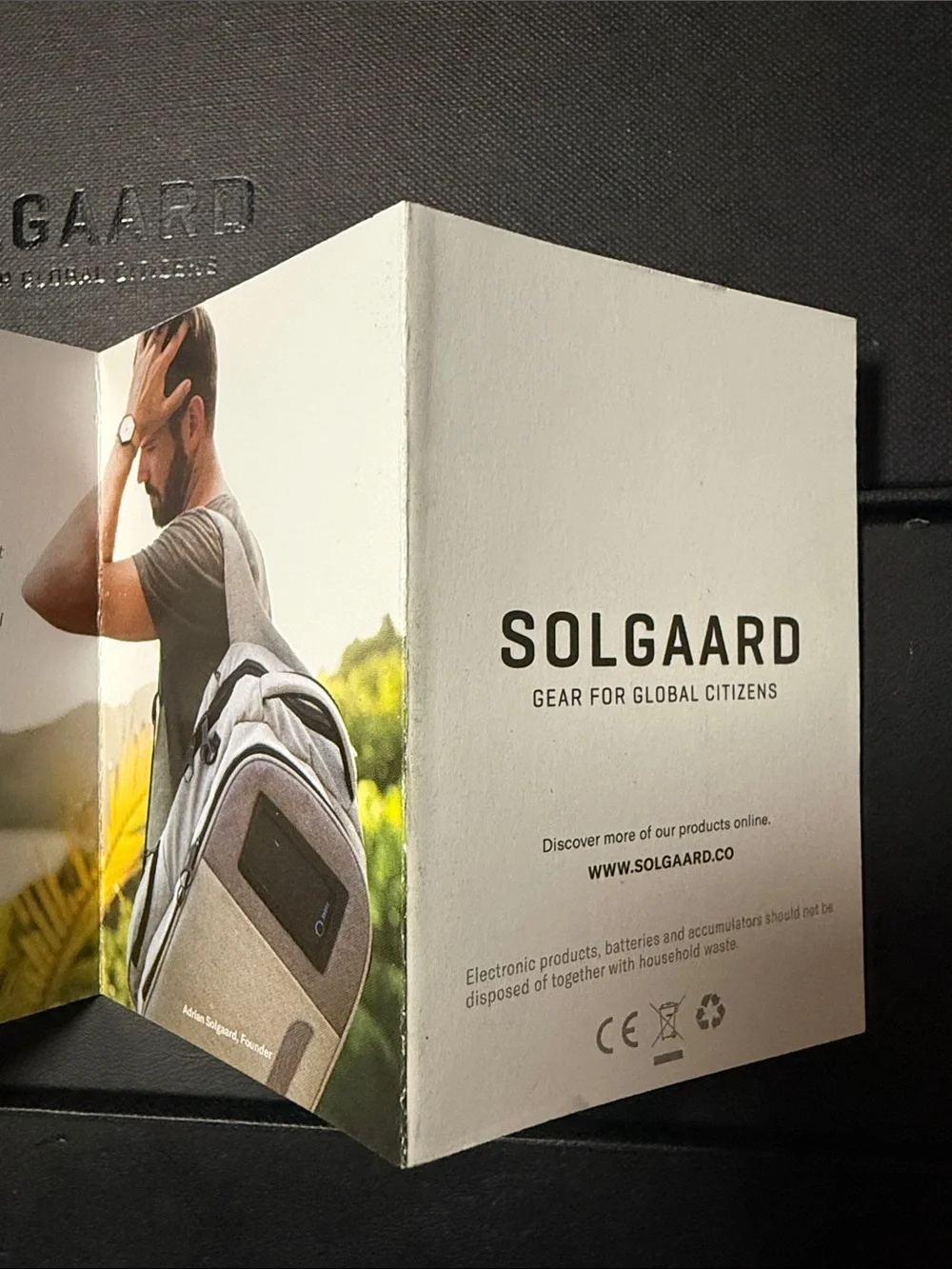 Solgaard Hexagonal Rose Gold Dial Watch with Black Nylon Strap.